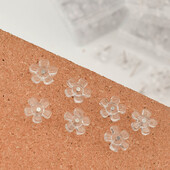 100 tk Lillede surunõelad Armsad korgitahvlid dekoratiivsed nööpnõelad, läbipaistvad raudnõelad