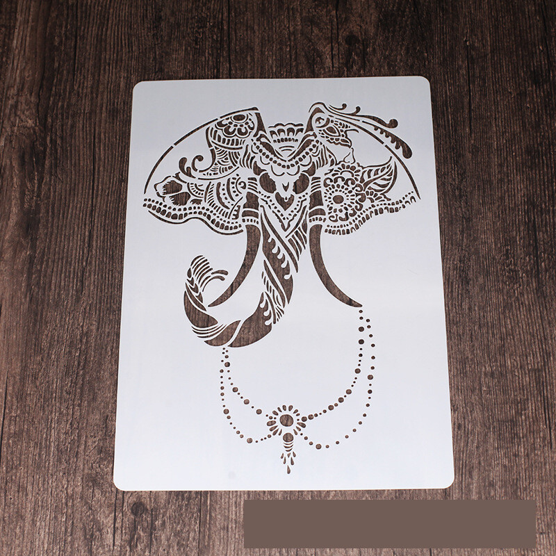 Model de pictură cu animale abstracte de modă Artă murală Decorație șablon scobit Producător cu ridicata