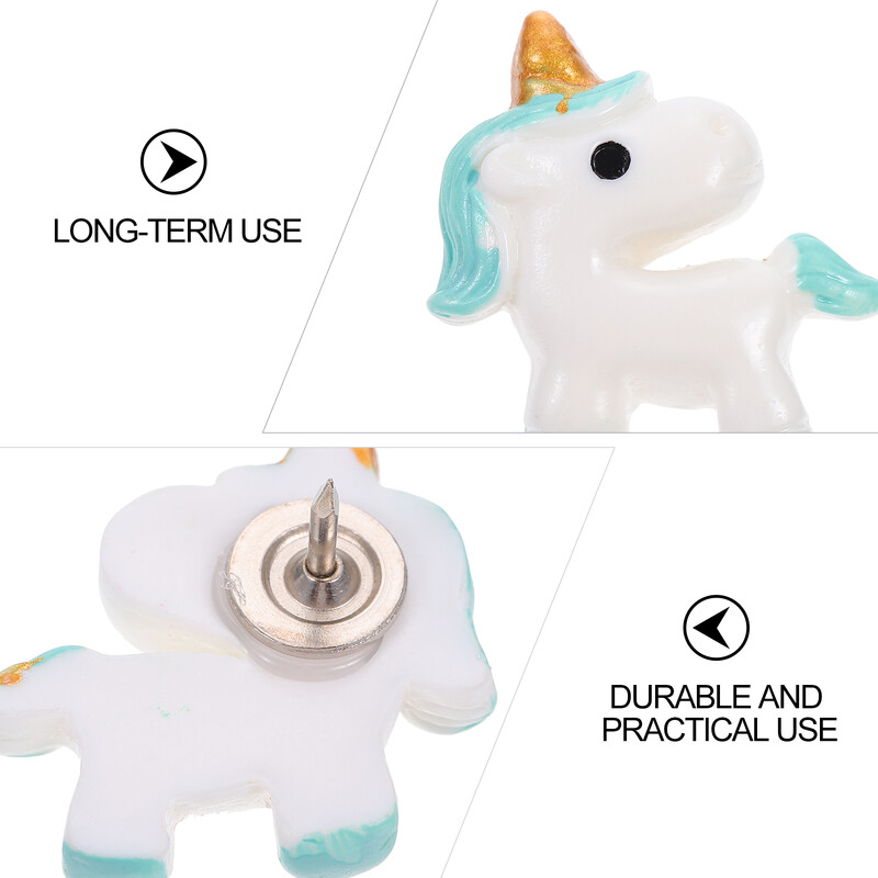 10 бр. Декоративна смола Карикатура Thumbbock Хартия Pushpin Направи си сам мат Сладък календар