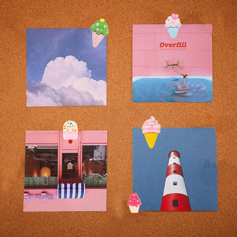 15 vnt Ledų smeigtukai Kamštinė lenta Kasdienis naudojimas Stumdomos formos nykščio segtukai Žemėlapio priedai Nuotraukų segtukai Kompaktiškos dervos plastikinės kelionės