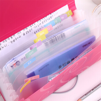 Α6 Organ Bag Expanding File File Candy Colors Document folders Students School Supplies Organizer Σχολικό Βιβλίο γραφείου