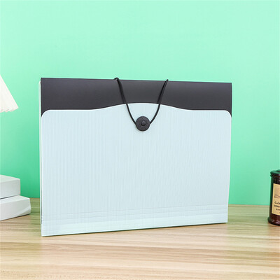 Многофункционална чанта за акордеон Чанта за документи A4 Разширяема папка с файлове Тестова чанта за съхранение на хартия Папка за съхранение на информационна книга