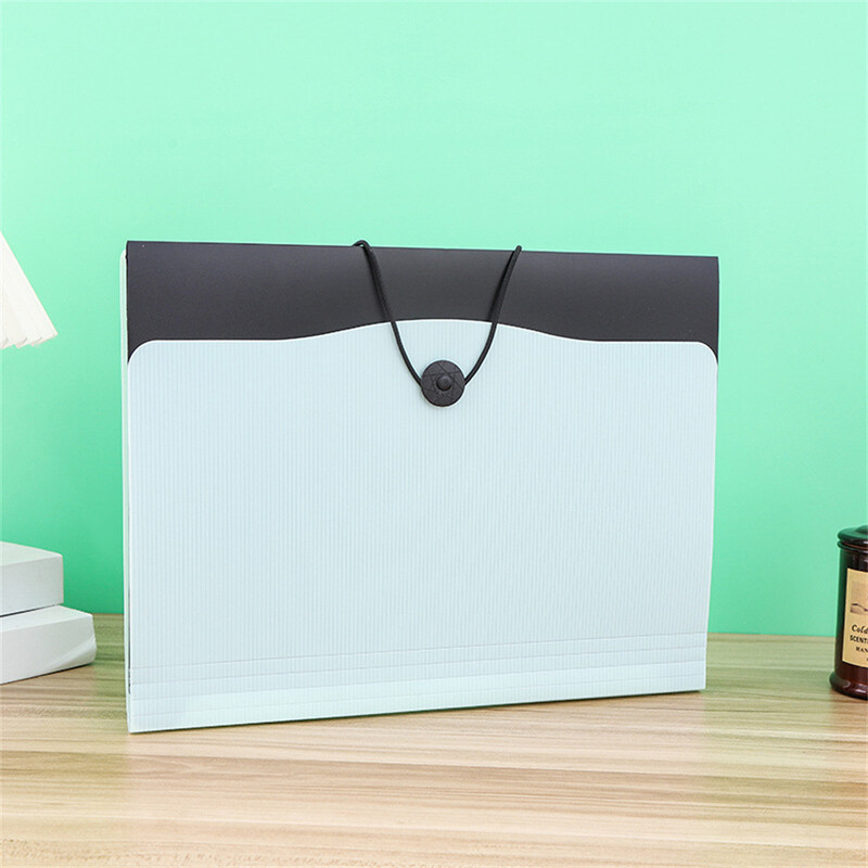 Многофункционална чанта за акордеон Чанта за документи A4 Разширяема папка с файлове Тестова чанта за съхранение на хартия Папка за съхранение на информационна книга