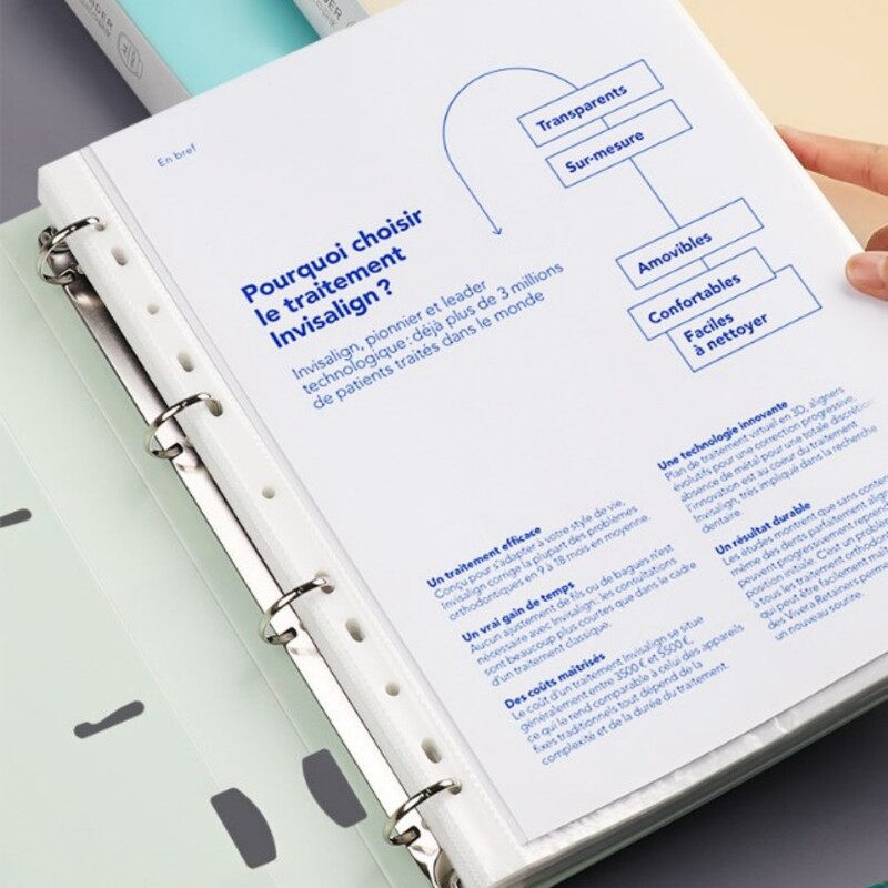 Dosar A4 Dosare Dosare Organizator de documente de birou Liant de fișiere Capacitate 240 de coli Organizator de birou Rechizite pentru studenți de birou