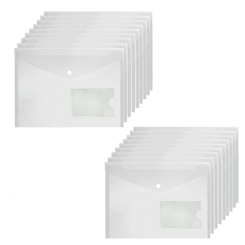 Plic din plastic pentru dosar A5, plic pentru documente, dosar rezistent la apă, cu închidere rapidă, hârtie de test școlar, ambalaj, consumabile de birou