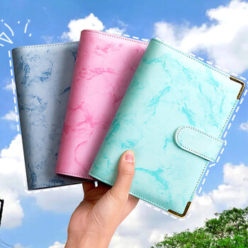 A6 συνδετικά, Budget Binder, 6 Ring Binder, Notebook Binder, Planner Binder with Magnetic Buckle Close