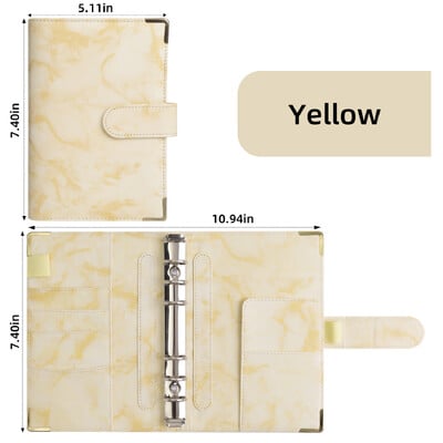 Legături A6, Legătură pentru buget, Legare cu 6 inele, Legare pentru caiet, Legare pentru planificator cu închidere cu cataramă magnetică