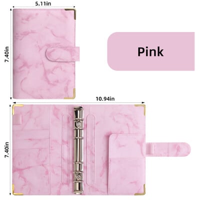 Legături A6, Legătură pentru buget, Legare cu 6 inele, Legare pentru caiet, Legare pentru planificator cu închidere cu cataramă magnetică