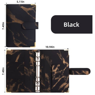 Legături A6, Legătură pentru buget, Legare cu 6 inele, Legare pentru caiet, Legare pentru planificator cu închidere cu cataramă magnetică