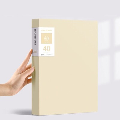 A4 Папка с файлове Дисплей Книга 30/40/60 листа Прозрачна вложка Хартиен органайзер за документи Чанта Офис Училищни пособия Канцеларски материали