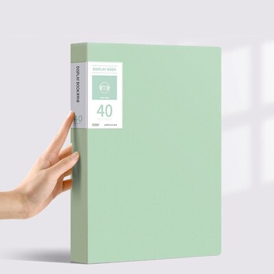 A4 Папка с файлове Дисплей Книга 30/40/60 листа Прозрачна вложка Хартиен органайзер за документи Чанта Офис Училищни пособия Канцеларски материали
