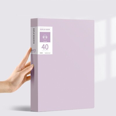 A4 Папка с файлове Дисплей Книга 30/40/60 листа Прозрачна вложка Хартиен органайзер за документи Чанта Офис Училищни пособия Канцеларски материали