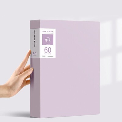 A4 Папка с файлове Дисплей Книга 30/40/60 листа Прозрачна вложка Хартиен органайзер за документи Чанта Офис Училищни пособия Канцеларски материали