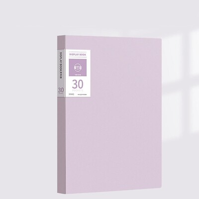 A4 Папка с файлове Дисплей Книга 30/40/60 листа Прозрачна вложка Хартиен органайзер за документи Чанта Офис Училищни пособия Канцеларски материали