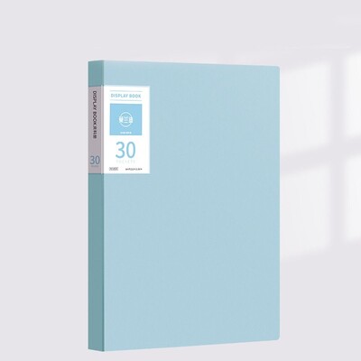 A4 Папка с файлове Дисплей Книга 30/40/60 листа Прозрачна вложка Хартиен органайзер за документи Чанта Офис Училищни пособия Канцеларски материали