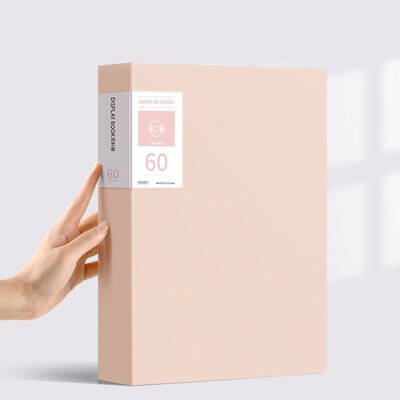 A4 Папка с файлове Дисплей Книга 30/40/60 листа Прозрачна вложка Хартиен органайзер за документи Чанта Офис Училищни пособия Канцеларски материали