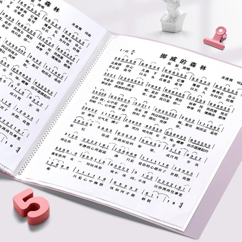 A4 Папка с файлове Дисплей Книга 30/40/60 листа Прозрачна вложка Хартиен органайзер за документи Чанта Офис Училищни пособия Канцеларски материали