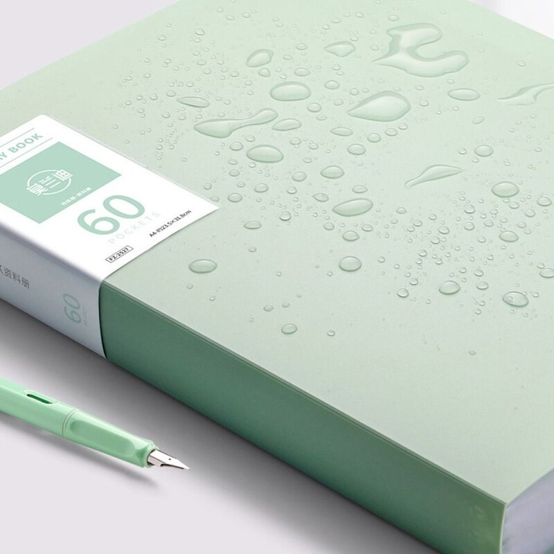 A4 Папка с файлове Дисплей Книга 30/40/60 листа Прозрачна вложка Хартиен органайзер за документи Чанта Офис Училищни пособия Канцеларски материали