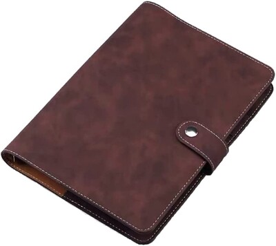 A5 PU odinis segtuvų dangtelis, pakartotinai užpildomas 6 žiedų nešiojamasis kompiuteris, skirtas A5 užpildo popieriui, asmeninio planavimo segtuvas su magnetiniu užsegimu