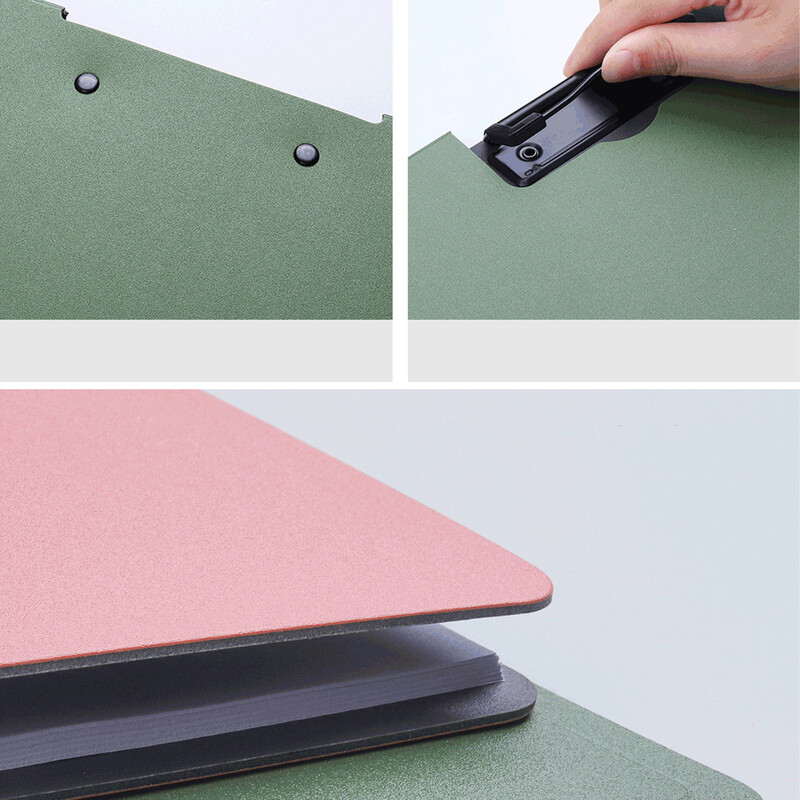 Dvigubas metalinis segtukas A4 dydžio 360 laipsnių sulankstomas failo viršelio aplanko rašymo iškarpinės, skirtos biuro medicinos lauko mokyklos darbo pokalbiui