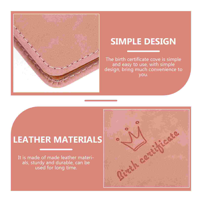 Aplanko viršelis Gimimo liudijimo dėklas Gimimo liudijimo turėtojas Gimimo liudijimo apsauga, skirta dekoro dovanų laikymui namuose