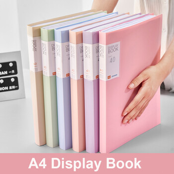 30/60 Pages File Bag A4 Transparent Binder File Folder Αποθήκευση Χαρτί δοκιμής μαθητή Ταξινόμηση Οργανισμός Αναλώσιμα γραφείου