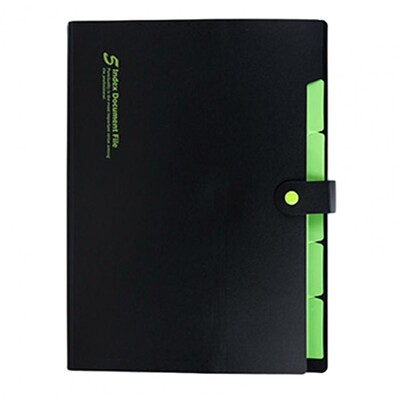 A4 dydžio dokumentų dėklas Nešiojamas akordeono aplankas su „Bungee Closure“ saugiu failų maišeliu, plečiančiu popieriniu laikikliu namų mokyklai