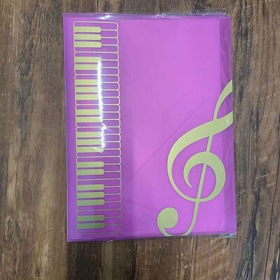 40 lehekülge A4 mitmekihiline muusikapartii kaust harjutamine klaveril paberilehed dokumentide säilitamise korraldaja