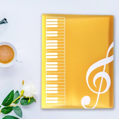 40 lehekülge A4 mitmekihiline muusikapartii kaust harjutamine klaveril paberilehed dokumentide säilitamise korraldaja