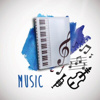 40 lehekülge A4 mitmekihiline muusikapartii kaust harjutamine klaveril paberilehed dokumentide säilitamise korraldaja