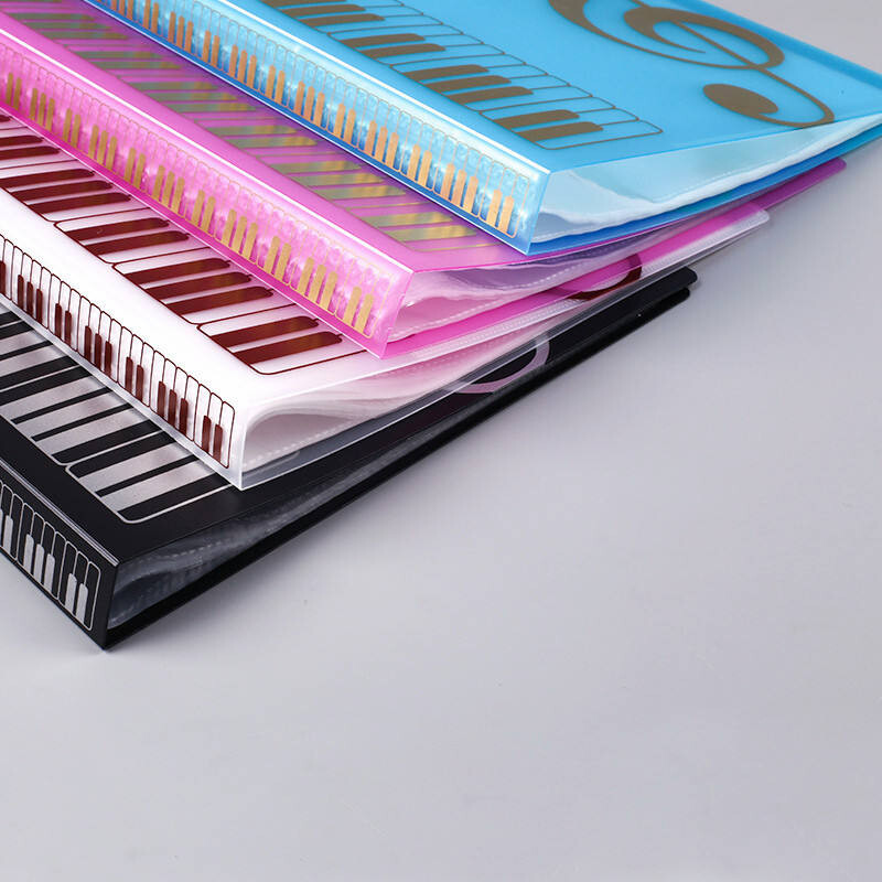 40 lehekülge A4 mitmekihiline muusikapartii kaust harjutamine klaveril paberilehed dokumentide säilitamise korraldaja