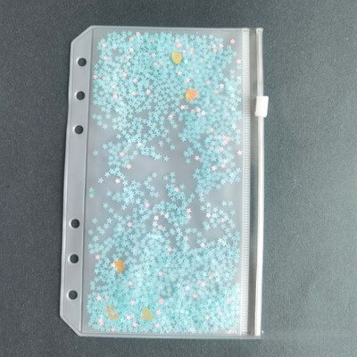 A5 A6 rožinis PVC maišelis su užtrauktuku Rankinės knygos laikymo dokumentų maišelis Informacija Užrašų knygelė Vizitinių kortelių knyga palaidų lapų