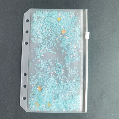 A5 A6 rožinis PVC maišelis su užtrauktuku Rankinės knygos laikymo dokumentų maišelis Informacija Užrašų knygelė Vizitinių kortelių knyga palaidų lapų