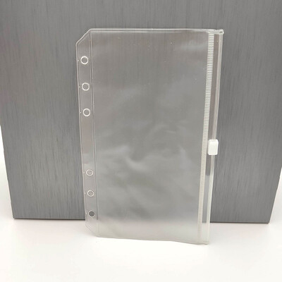 A5 A6 blizgučių segtuvų vidinė kišenė miela 6 skylučių palaidų lapų krepšys su užtrauktuku Kawaii nešiojamojo kompiuterio žurnalo planuotojo vidinis laikymo maišelis