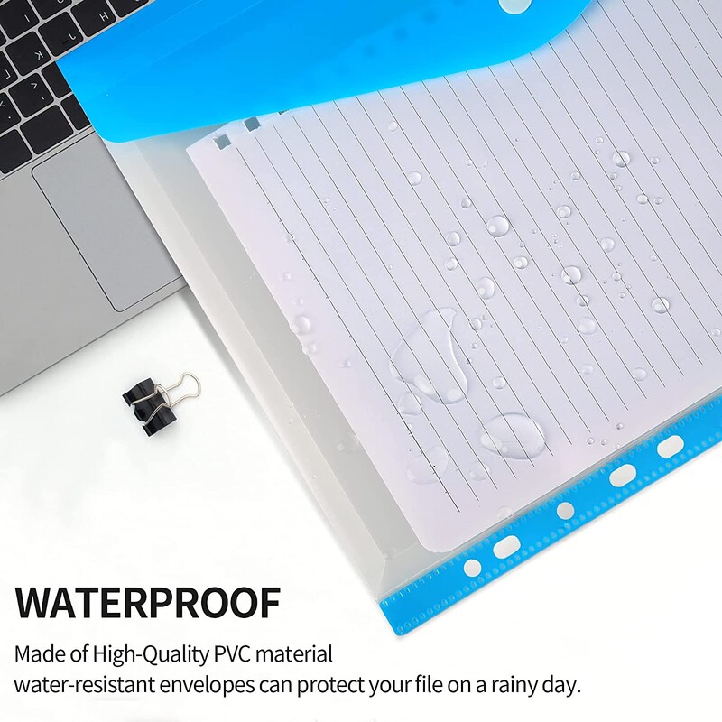 NAUJI A4 Dydžio plastikiniai failų aplankai Piniginės Spalvingi dokumentų failai Vokų maišeliai mokyklos biuro namams, telpa 200 plius A4 lapų