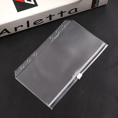 A6 segtuvų kišenės užtrauktukas (3 tipai), skirtas Filofax asmeniniams rodyklėms skirtų kišenių sąskaitų maišelis 6 žiedų segtuvų plastikinės užtrauktuko kišenės nešiojamiesiems kompiuteriams