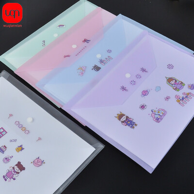 10tk Morandi värviline failikott Plastikust 16C A4 paberist hoiukaust Läbipaistev portfell Kooli- ja kontoriköitjad