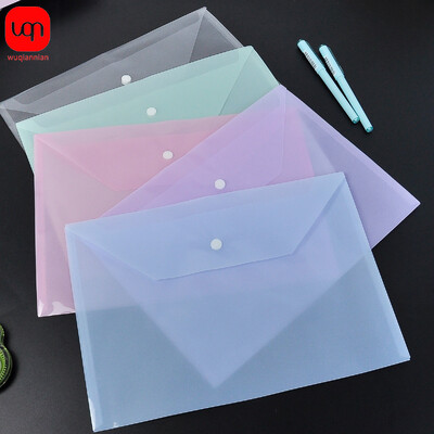 10tk Morandi värviline failikott Plastikust 16C A4 paberist hoiukaust Läbipaistev portfell Kooli- ja kontoriköitjad