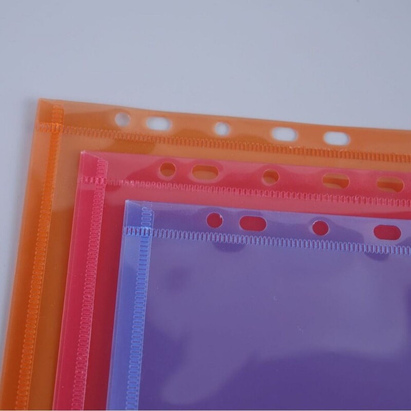 Dosare transparente A4 colorate Portofele Fișiere pentru documente cu găuri pentru dosar cu inele Plic Genți pentru birou școlar