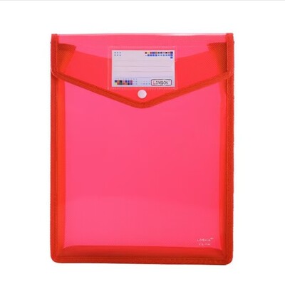 Foldere de fișiere din plastic A5 rezistente la apă, plic A5, portofel pentru fișiere, organizator de documente cu închidere rapidă și buzunar pentru etichete