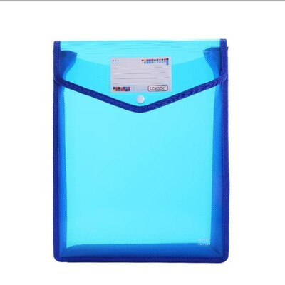Foldere de fișiere din plastic A5 rezistente la apă, plic A5, portofel pentru fișiere, organizator de documente cu închidere rapidă și buzunar pentru etichete