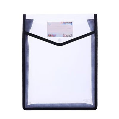 Foldere de fișiere din plastic A5 rezistente la apă, plic A5, portofel pentru fișiere, organizator de documente cu închidere rapidă și buzunar pentru etichete