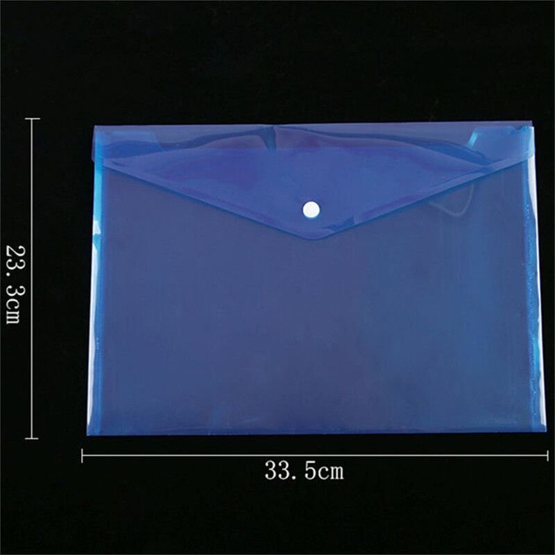 A4, прозрачна, прозрачна пластмаса, полиетиленови пликове за документи, джобна папка с щракващо затваряне за офис консумативи на Class
