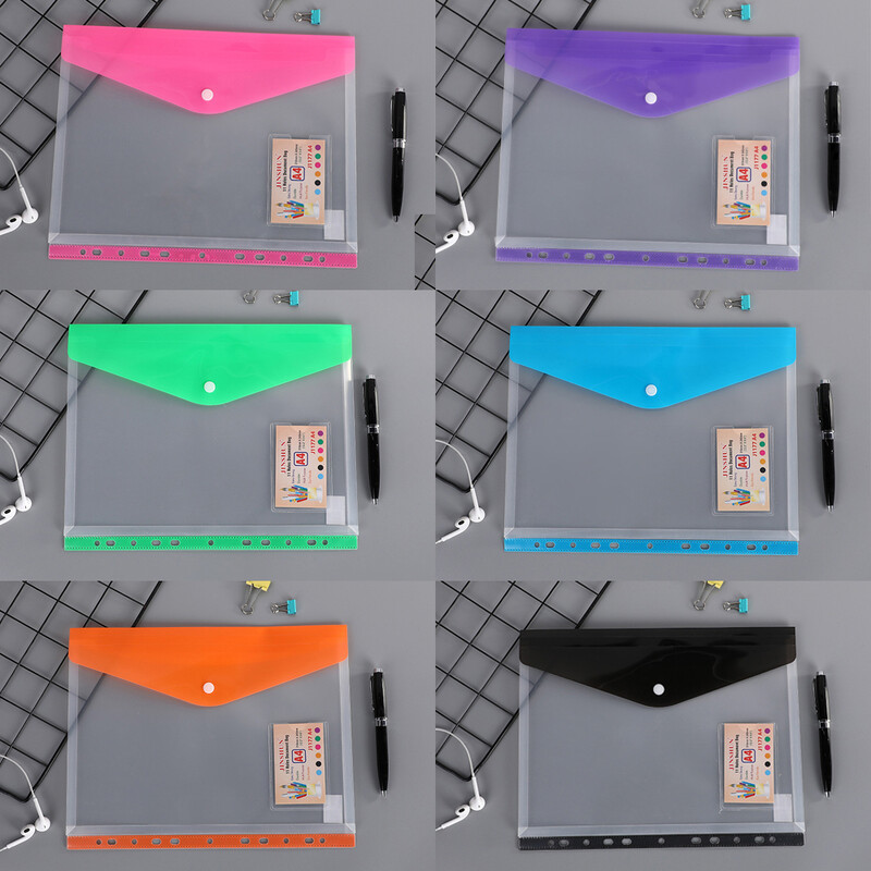 Atsitiktinės spalvos A4 dokumentų laikymo krepšys su 11 skylių failų aplankais vertikaliais horizontaliais segtuvais, kišeniniais biuro reikmenimis