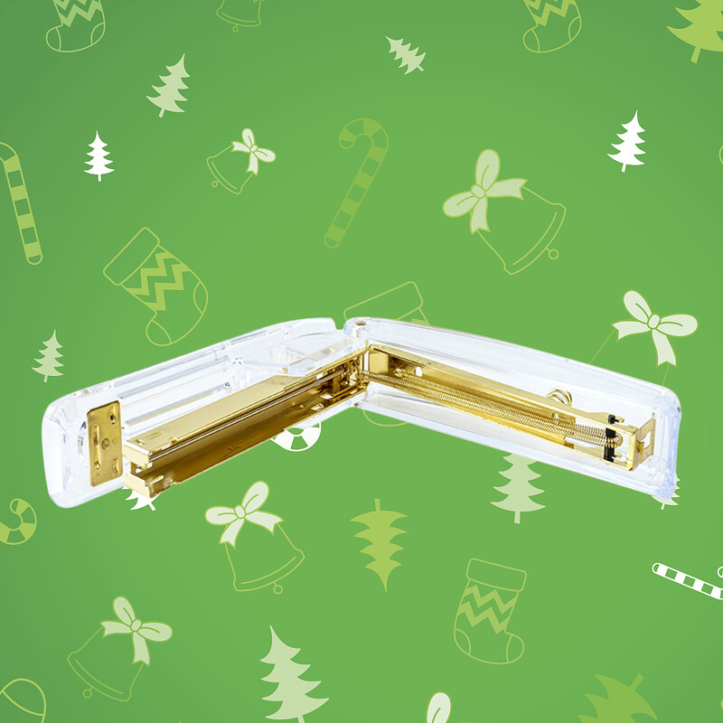 Настолен телбод Канцеларски аксесоари Подарък Прозрачен акрилен стандартен телбод Телбод за домашно училище Офис телбод Златен