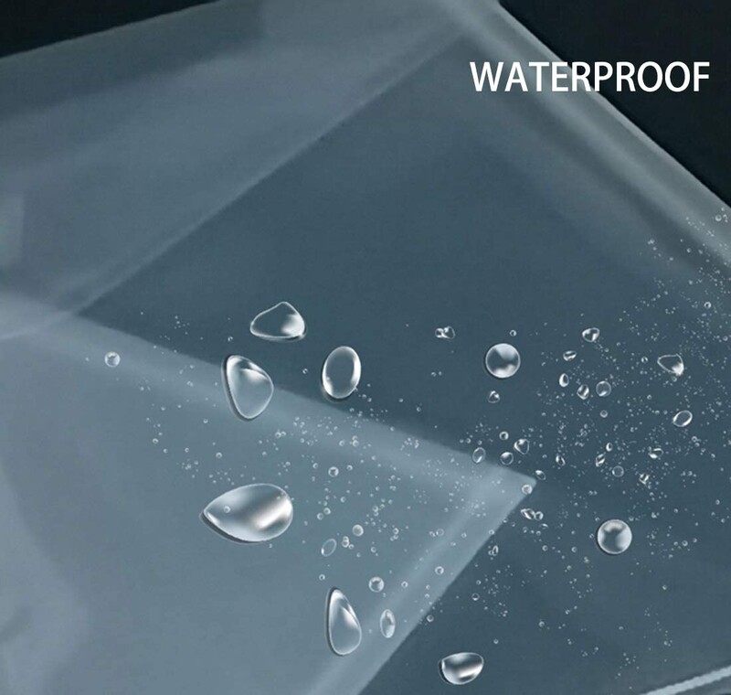 10 pakuočių A7 skaidraus plastiko mažas vokas su užsegimu ir kilpa 5 x 7 plokštuminis vokas namų biuro kvitui / čekiui / nuotraukoms