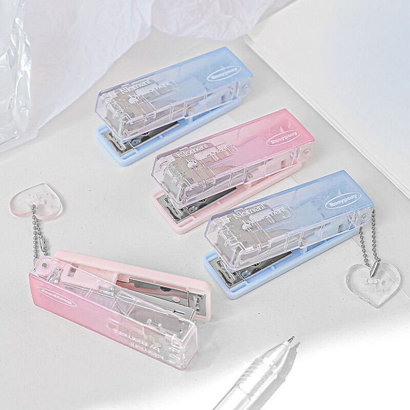 Capsator durabil cu capacitate de 40 de coli Nivel ridicat de aspect Gradient de culoare Instrumente de legare pentru hârtie Mini 10 # Rechizite de birou