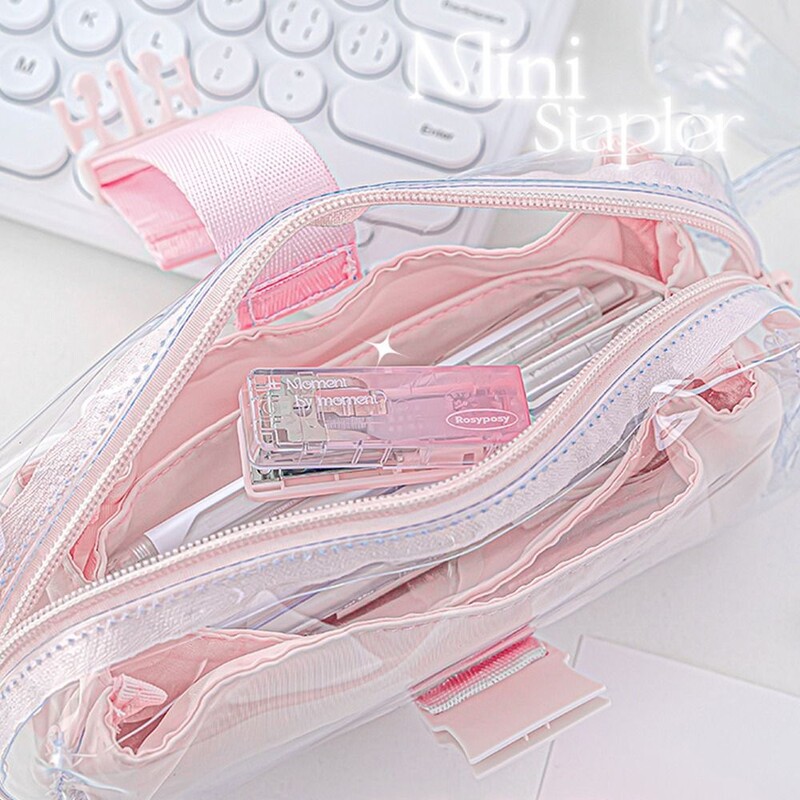 Capsator durabil cu capacitate de 40 de coli Nivel ridicat de aspect Gradient de culoare Instrumente de legare pentru hârtie Mini 10 # Rechizite de birou