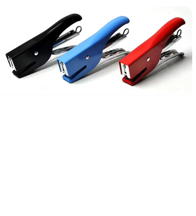 No.12/10 Ръчен телбод Метални спестяващи труд здрави и издръжливи ръчни клещи за телбод, Включва 1000 телбода(Произволен цвят)