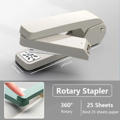 Utilizați capsator cu capse 24/6 Capsator rezistent, fără efort, cu capsare de 360 de grade Capsator lung din metal Material de legare de cărți